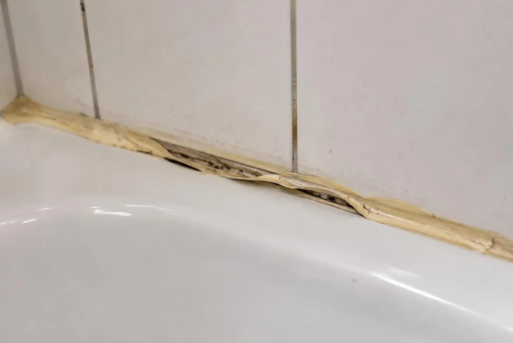 Kitbedrijf Hilversum – loslatende kit naast het bad